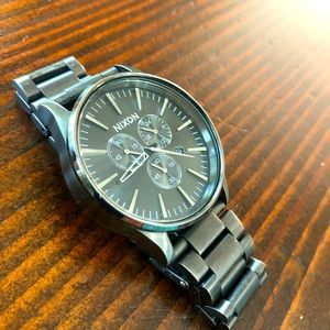 Nixon Chrono Sentry Gunmetal Watch